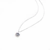 s925 sterling silver three-second heart-touching necklace, a light luxury and niche design for women's collarbone chain, a Valentine's Day gift manufacturer for your girlfriend details Picture